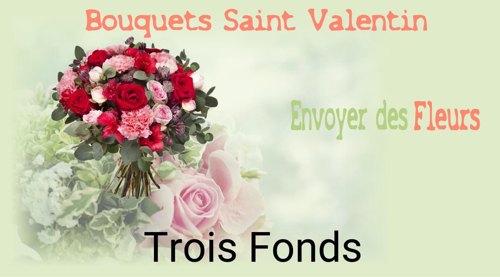 Roses de Saint-Valentin livrées à Trois-Fonds